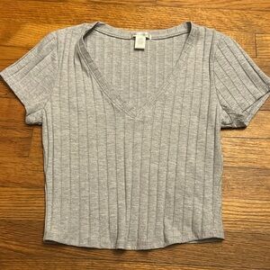 Grey crop top, size large from BOZZOLO